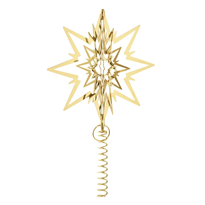 Coleccionáveis de Natal estrela grande - banhado a ouro - Georg Jensen