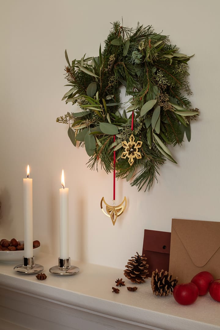 Enfeite de Natal Anjo 2024, 2 peças - Banhado a paládio - Georg Jensen