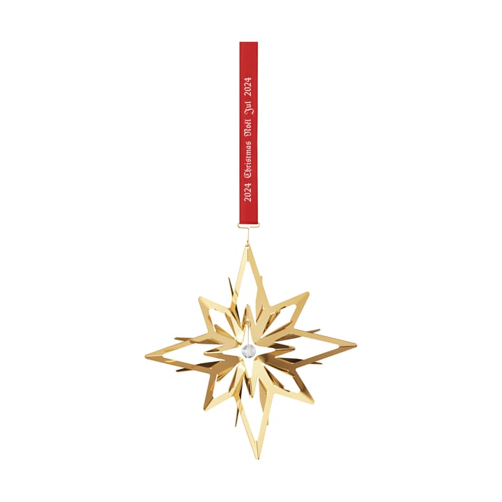 Enfeite de Natal Estrela 2024 - Banhado a ouro - Georg Jensen