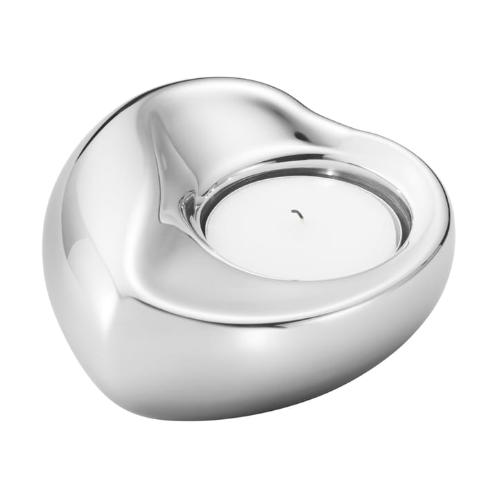 Georg Jensen porta-velas coração - Aço inoxidável - Georg Jensen