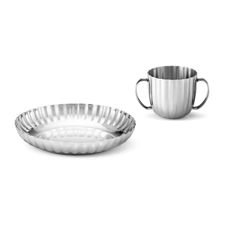 Louça de criança Bernadotte 2 peças - Aço inoxidável - Georg Jensen