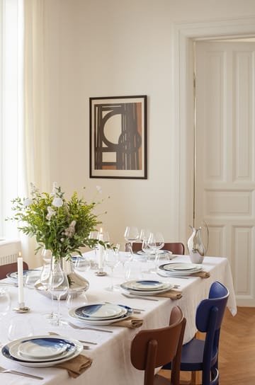 Prato de jantar Koppel decorativo Ø27 cm - Branco-azul - Georg Jensen