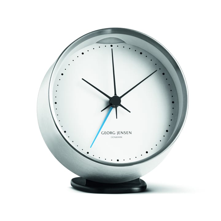 Relógio de mesa Koppel 10 cm - branco-aço inoxidável  - Georg Jensen