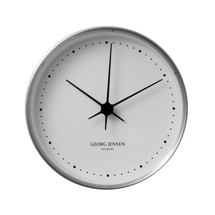 Relógio de parede branco-aço inoxidável Koppel - Ø 10 cm - Georg Jensen