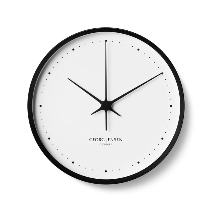 Relógio de parede Henning koppel Ø 30 cm - Preto-branco - Georg Jensen