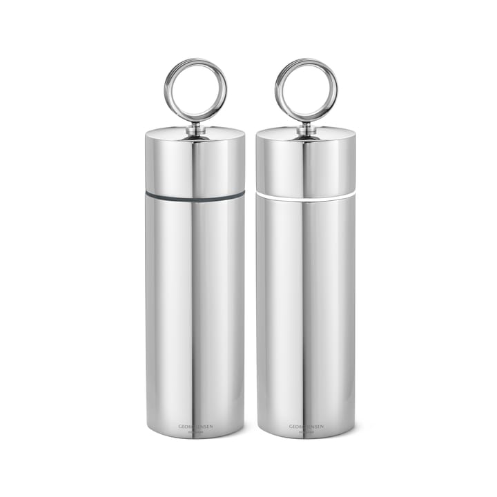 Saleiro e pimenteiro Bernadotte - Aço inoxidável - Georg Jensen