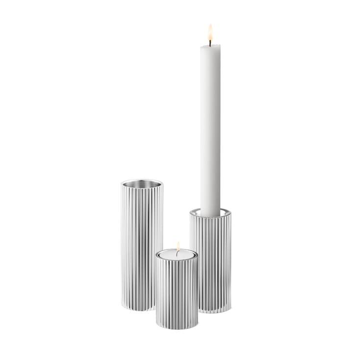 Suporte de velas Bernadotte 14 cm - Aço inoxidável - Georg Jensen