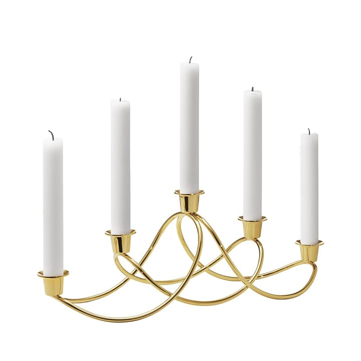 Suporte de velas Harmony - banhado a ouro - Georg Jensen