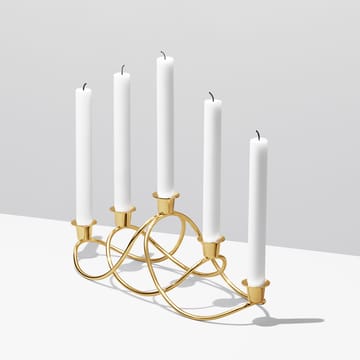 Suporte de velas Harmony - banhado a ouro - Georg Jensen