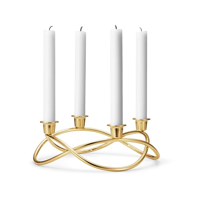 Suporte de velas Season Ø26 cm - banhado a ouro - Georg Jensen