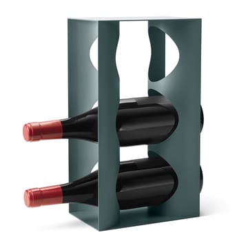 Suporte para vinho Alfredo 3 garrafas 33.6x12 cm - Verde alcachofra - Georg Jensen