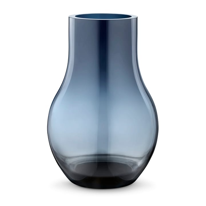 Vaso de vidro azul Cafu - médio, 30 cm - Georg Jensen