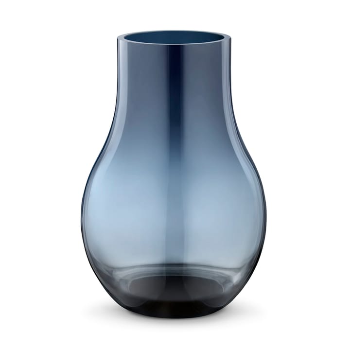 Vaso de vidro azul Cafu - pequeno, 21,6 cm - Georg Jensen