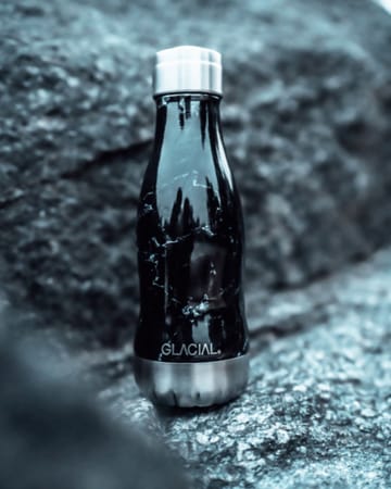 Garrafa de água Glacial 280 ml - Black marble - Glacial