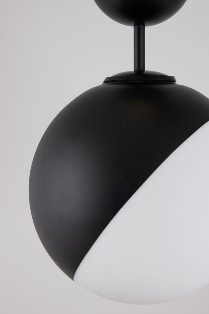 Candeeiro de teto Contur Ø25 cm, Preto-branco Globen Lighting