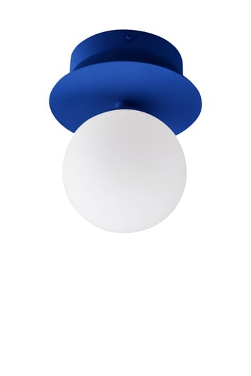 Candeeiro de teto/parede Art Deco IP44 - Azul-Branco - Globen Lighting