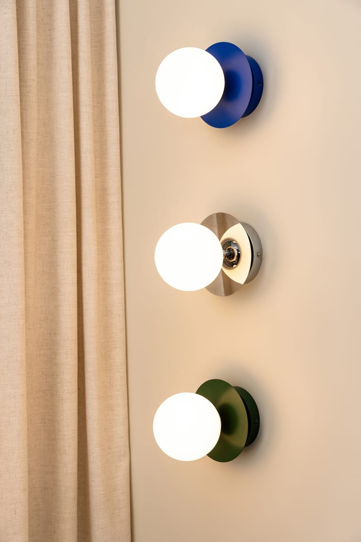 Candeeiro de teto/parede Art Deco IP44 - Azul-Branco - Globen Lighting