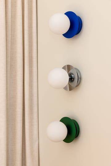 Candeeiro de teto/parede Art Deco IP44 - Cromo-Branco - Globen Lighting