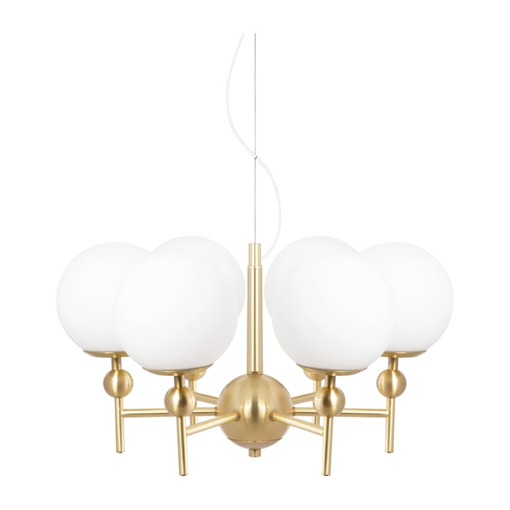 Candeeiro suspenso Astrid Ø50 cm - Latão escovado-branco - Globen Lighting