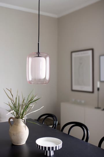 Candeeiro suspenso Cuboza Ø20 cm - Pêssego-branco - Globen Lighting