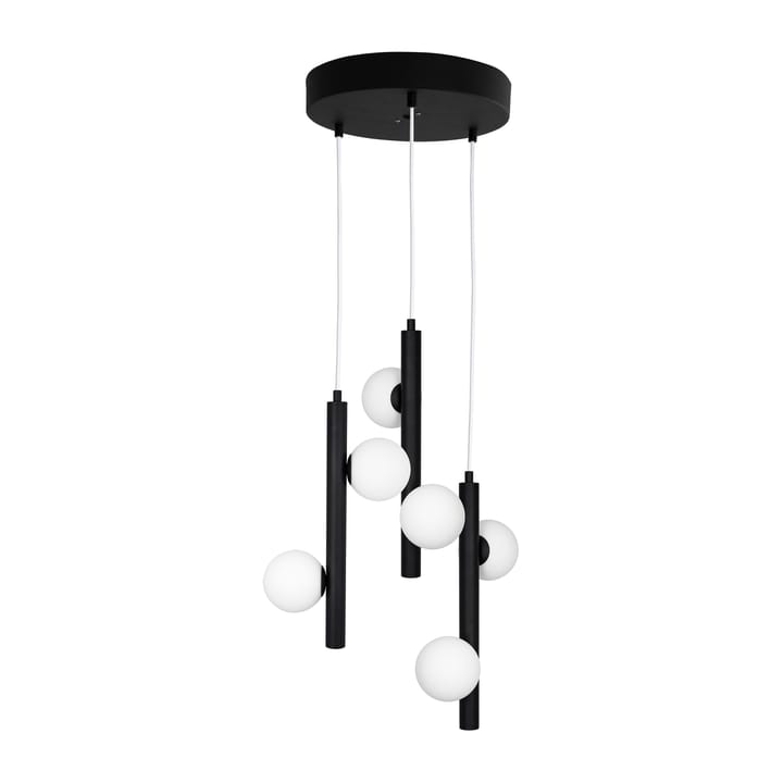 Candeeiro suspenso Pearl 3, Preto Globen Lighting