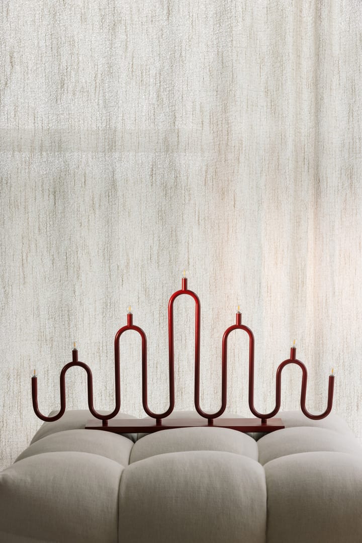 Candelabro do Advento Noel 7, Vermelho Globen Lighting