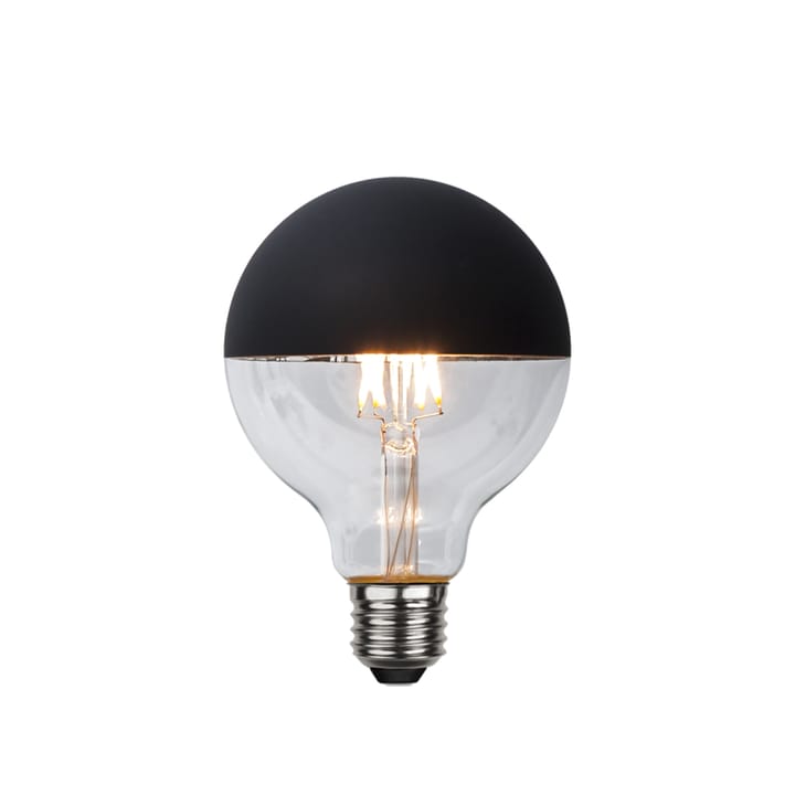 Lâmpada LED Glob - claro, Parte superior espelhada em preto, e27, 2,8w e27, 4w - Globen Lighting