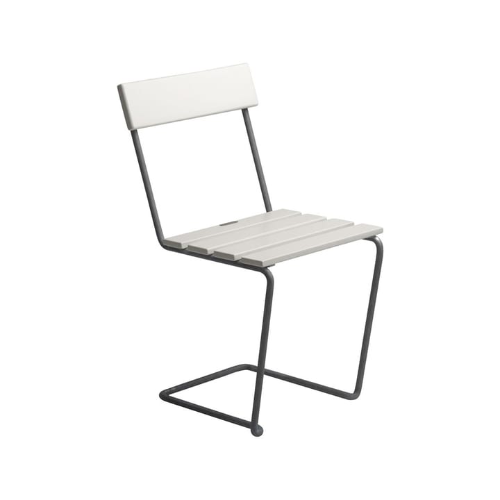 Cadeira 1 - Carvalho laqueado branco-galvanizado à quente - Grythyttan Stålmöbler