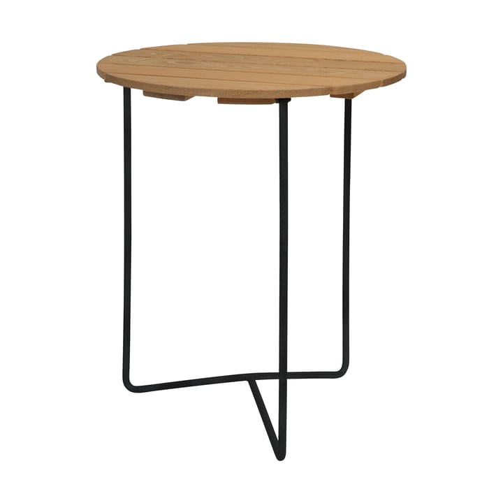 Mesa 6B Ø60 cm - Carvalho oleado-preto - Grythyttan Stålmöbler