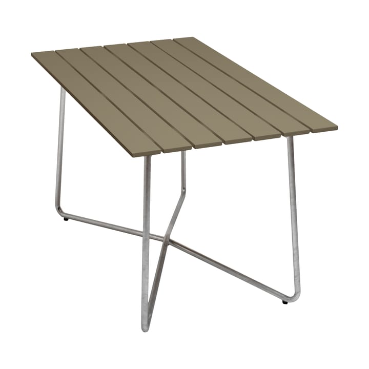 Mesa B25A - Light green oak-hot galvanized base - Grythyttan Stålmöbler