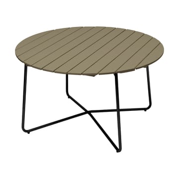 Mesa de jantar 9A - Light green oak-black base, Ø120 cm - Grythyttan Stålmöbler