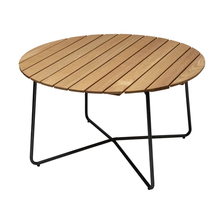 Mesa de jantar 9A - Oiled oak-black base, Ø120 cm - Grythyttan Stålmöbler