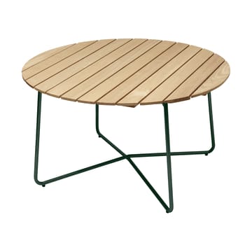 Mesa de jantar 9A - Oiled pine-green base, Ø120 cm - Grythyttan Stålmöbler