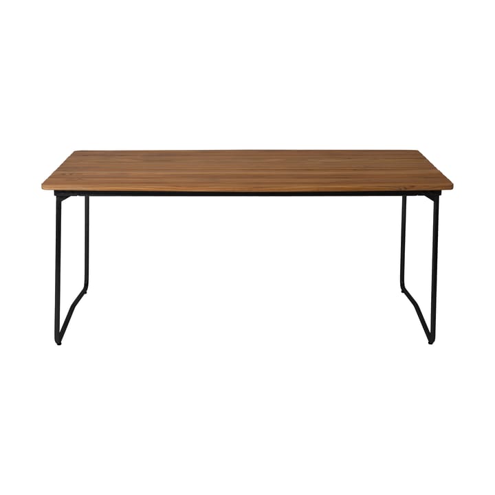 Mesa de jantar B31 170 , Untreated teak-black base Grythyttan Stålmöbler