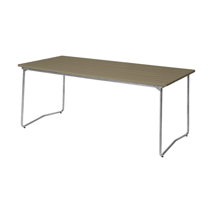 Mesa de jantar B31 170  - Verde claro carvalho-aço galvanizado - Grythyttan Stålmöbler