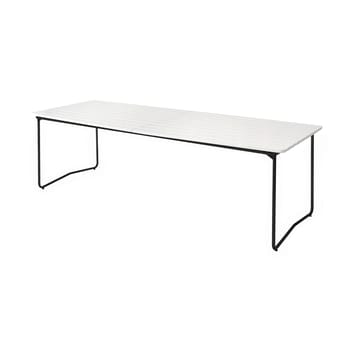 Mesa de jantar B31 230 cm - White lacquered oak-black base - Grythyttan Stålmöbler