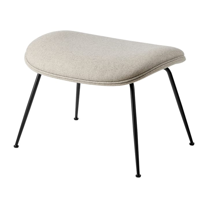 Beetle Ottoman - banco para pés revestido, base cónica - Plain 0025-preto - GUBI