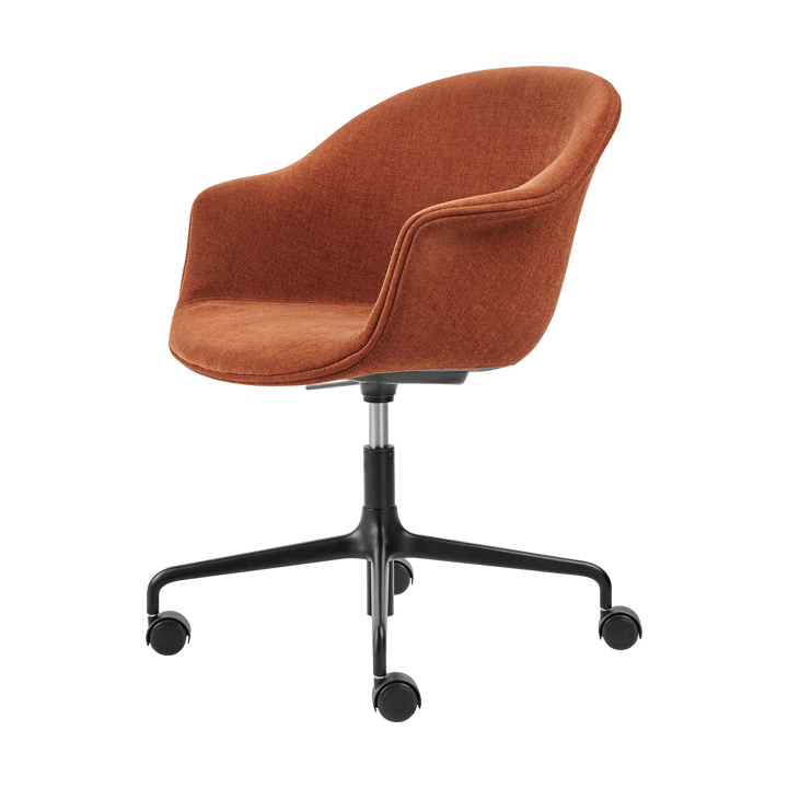 Cadeira Bat Meeting Chair integralmente estofada - Belsuede special fr dedar 133-pernas pretas - GUBI