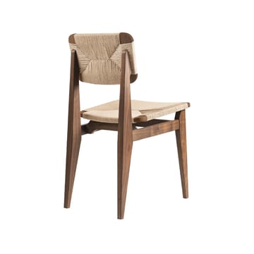 Cadeira C-Chair - Nogueira americana, assento e encosto trançado natural  - GUBI