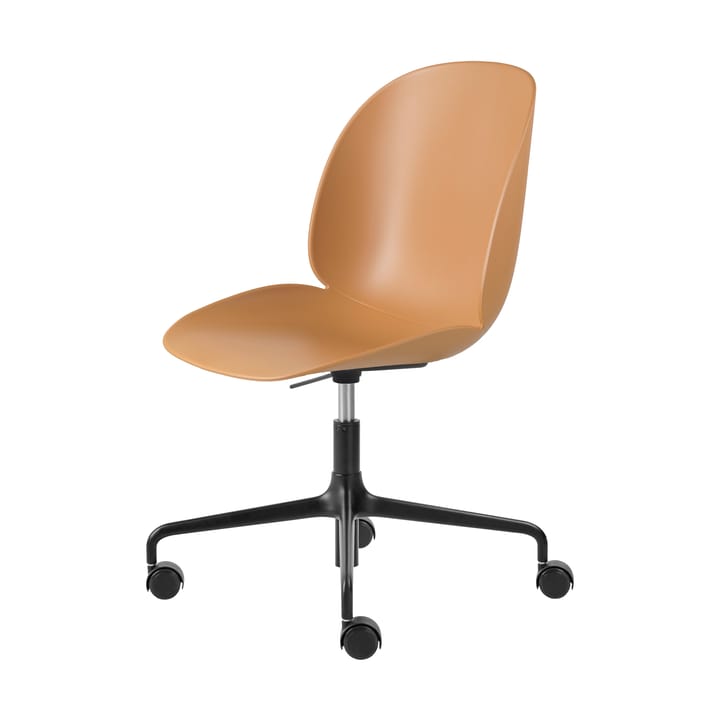 Cadeira de escritório Beetle Meeting Chair - Amber brown-black - GUBI