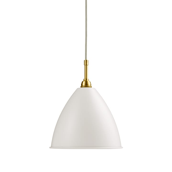 Candeeiro suspenso Bestlite BL9M - branco mate-latão - GUBI