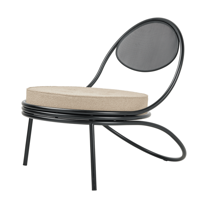 Copacabana Outdoor Lounge Chair assento estofado - Lorkey limonta 41-pernas pretas - GUBI