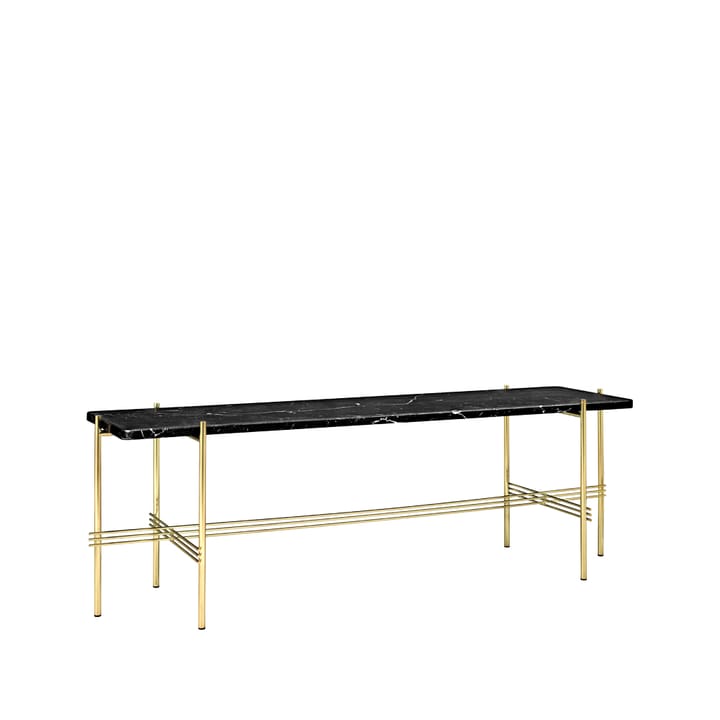 Mesa console TS 1  - Mármore preto, estrutura latão - GUBI