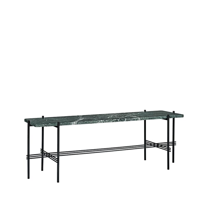 Mesa console TS 1  - Mármore verde, estrutura lacada preta - GUBI