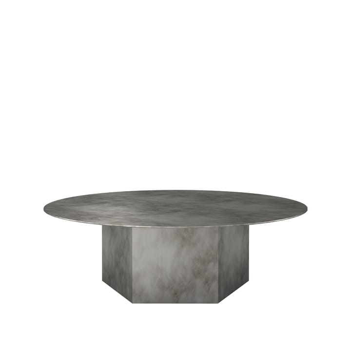 Mesa de centro Epic Steel - Cinzento misty, Ø110cm - GUBI