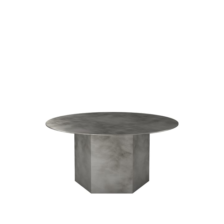 Mesa de centro Epic Steel - Cinzento misty, Ø80cm - GUBI