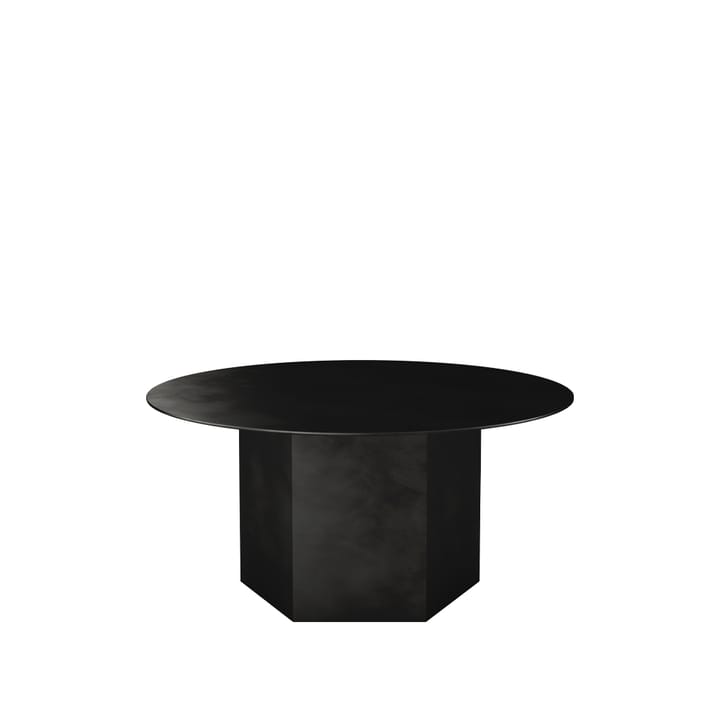 Mesa de centro Epic Steel - Preto midnight, Ø80cm - GUBI