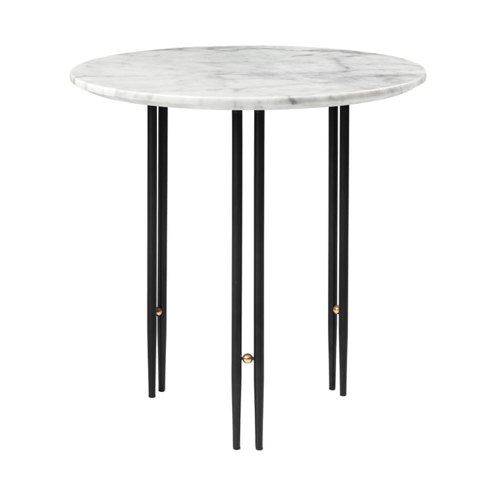 Mesa de centro IOI Ø50 cm, Mármore preto-latão-branco GUBI