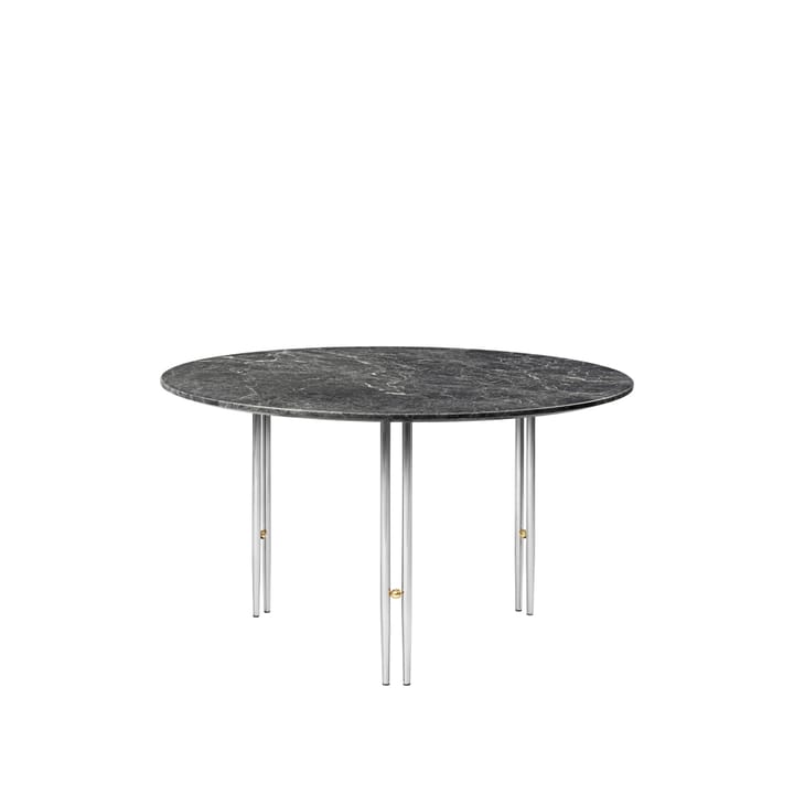 Mesa de centro IOI - Mármore cinzento emperador-ø70-cromo - GUBI