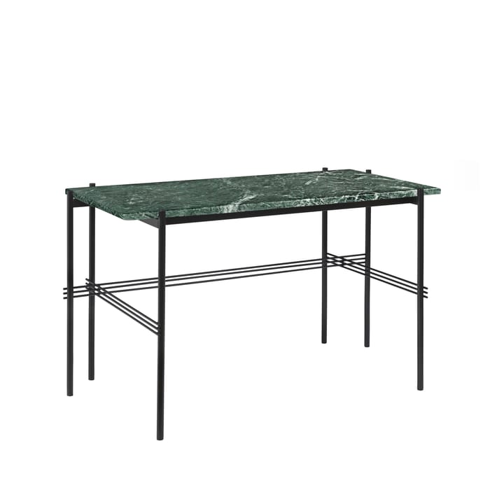 Mesa de escritório Ts Desk, mármore verde-preto lacado aço  GUBI